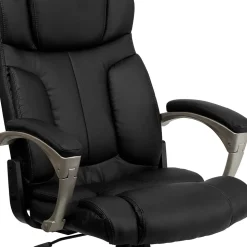 Flash Furniture Hansel Ergonomic LeatherSoft Swivel High Back Folding Executive Office Chair, Black (BT9875H)