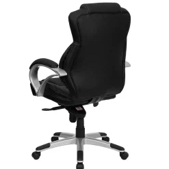 Flash Furniture Hawkins Ergonomic LeatherSoft Swivel High Back Executive Office Chair, Black (H9626L2)