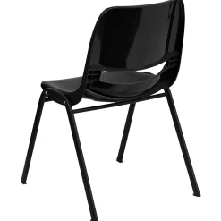 Flash Furniture Hercules Shell Ergonomic Stack Chair With Black Frame and 14