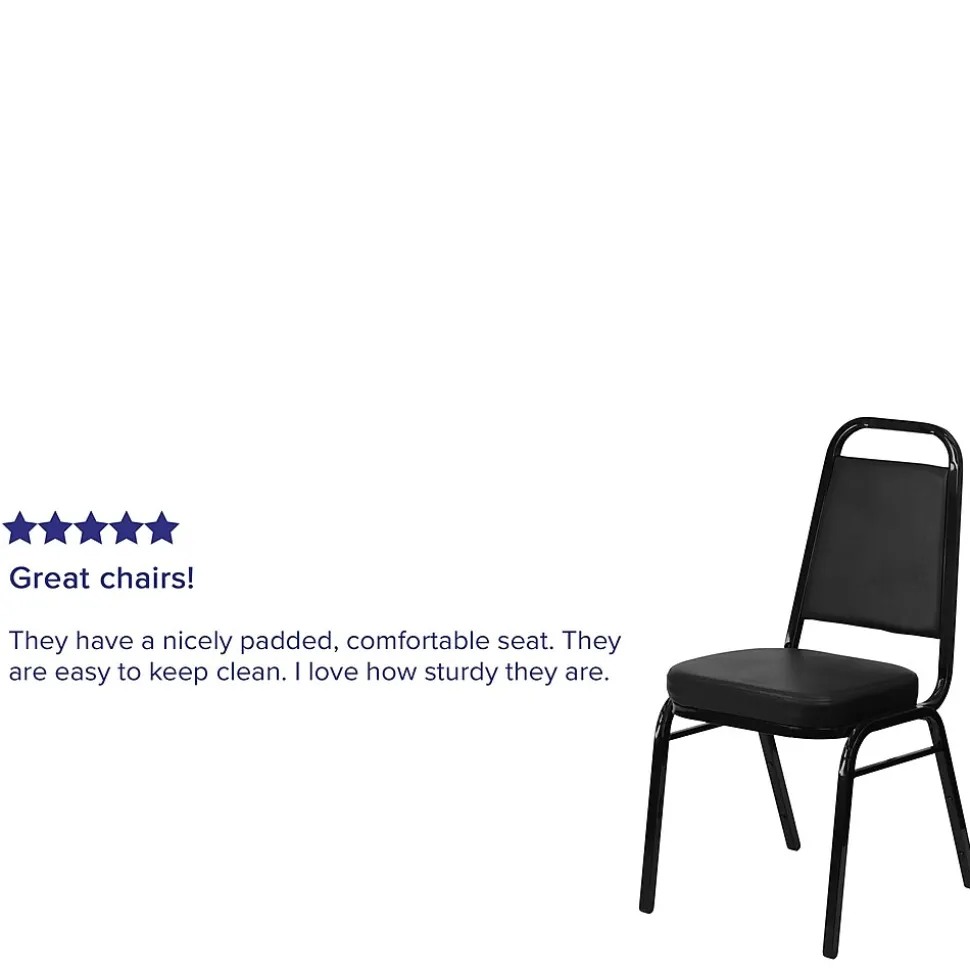 Flash Furniture HERCULES Series Vinyl Banquet Chair, Black (FD-BHF-1-GG)