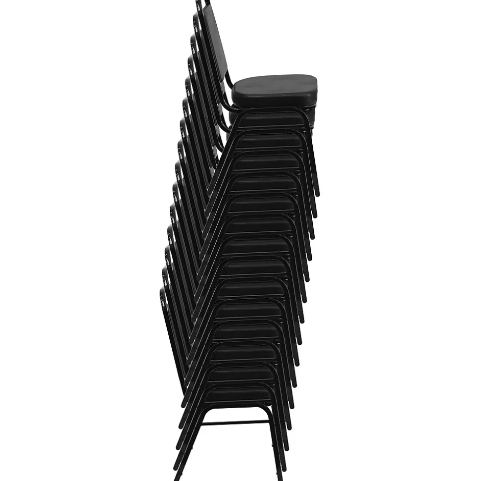 Flash Furniture HERCULES Series Vinyl Banquet Chair, Black (FD-BHF-1-GG)