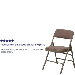 Flash Furniture Hercules Banquet/Reception Folding Fabric Chairs, Beige, 4/Pack (BELNICK INC (NSP))