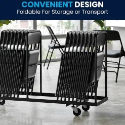 Flash Furniture HERCULES Vinyl Upholstered Reception Chair, Black, 4/Pack (HA-MC309AV-BK-GG)