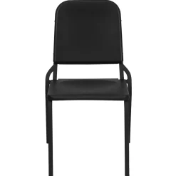 Flash Furniture HERCULES Series Plastic Stackable Melody Band/Music Chair, Black (HFMUSIC)