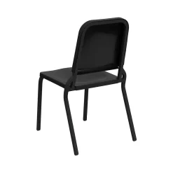 Flash Furniture HERCULES™ Polypropylene Stackable Melody Band/Music Chair, Black, 12/Pack