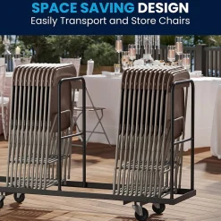 Flash Furniture HERCULES™ Plastic Armless Folding Chair, Premium Brown, 10/Pack