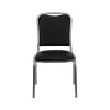 Flash Furniture HERCULES™ Vinyl Silver Vein Frame Banquet Chair, Black, 10/Pack