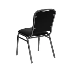 Flash Furniture HERCULES™ Vinyl Silver Vein Frame Banquet Chair, Black, 10/Pack