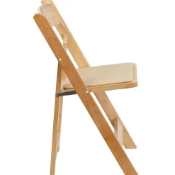 Flash Furniture HERCULES™ Wood Armless Folding Chair, Natural, 4/Pack (4XF2903NATURAL)