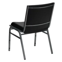 Flash Furniture HERCULES Series Vinyl Stack Chair, Black (XU60153BKVYL)