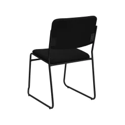 Flash Furniture HERCULES™ High Density Fabric Stacking Chair With Sled Base, Black, 20/Pack (20XU8700BLKB30)