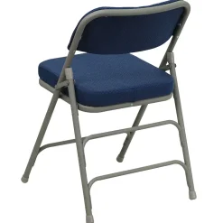 Flash Furniture HERCULES Series Fabric Folding Chair, Navy, 2/Pack (2HAMC320AFNVY)