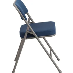 Flash Furniture HERCULES Series Fabric Folding Chair, Navy, 2/Pack (2AWMC320AFNVY)