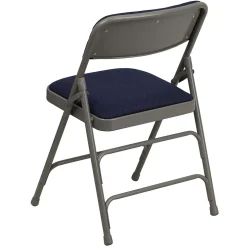 Flash Furniture HERCULES Series Fabric Folding Chair, Navy Blue, 2/Pack (2HAMC309AFNVY)