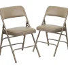 Flash Furniture HERCULES Series Vinyl Banquet/Reception Chair, Beige, 2/Pack (2HAMC309AVBGE)