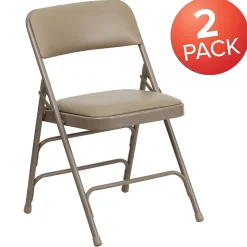Flash Furniture HERCULES Series Vinyl Banquet/Reception Chair, Beige, 2/Pack (2HAMC309AVBGE)