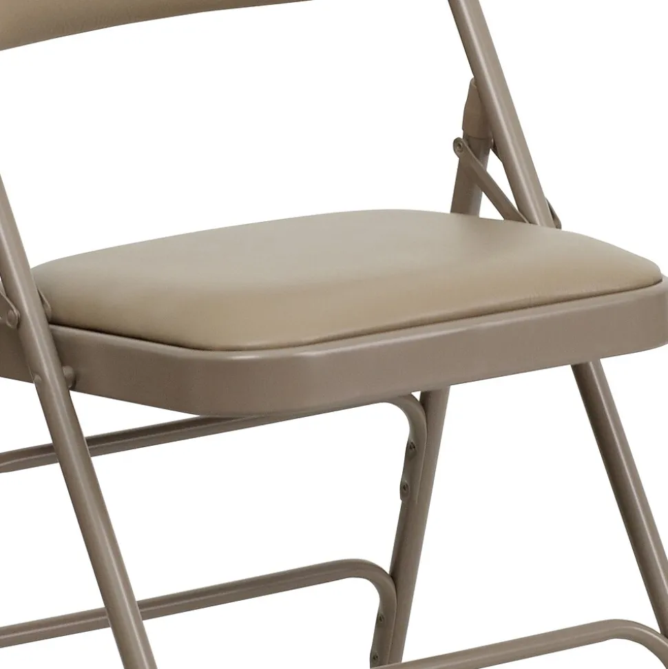 Flash Furniture HERCULES Series Vinyl Banquet/Reception Chair, Beige, 2/Pack (2HAMC309AVBGE)