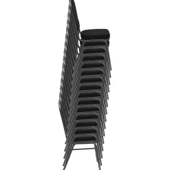 Flash Furniture HERCULES Series Fabric Stacking Banquet Chair, Gray Dot/Silver Frame (FDC01S6)