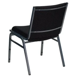 Flash Furniture HERCULES Series Fabric Stack Chair, Black Dot (XU60153BK)