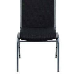 Flash Furniture HERCULES Series Fabric Stack Chair, Black Dot (XU60153BK)
