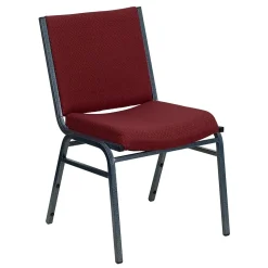 Flash Furniture HERCULES Series Fabric Stack Chair, Burgundy Patterned (XU60153BY)
