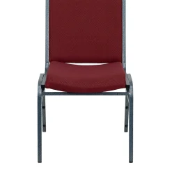 Flash Furniture HERCULES Series Fabric Stack Chair, Burgundy Patterned (XU60153BY)