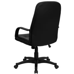 Flash Furniture Holly Vinyl Swivel High Back Executive Office Chair, Black (H8021)
