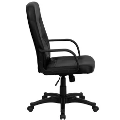 Flash Furniture Holly Vinyl Swivel High Back Executive Office Chair, Black (H8021)