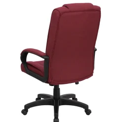 Flash Furniture Jessica Fabric Swivel High Back Executive Office Chair, Burgundy (GO5301BBY)