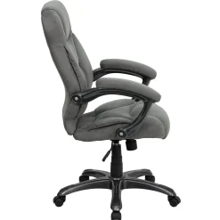 Flash Furniture Jessie Ergonomic Microfiber Swivel High Back Executive Office Chair, Gray (GO725GY)