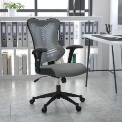 Flash Furniture Kale Ergonomic Mesh Swivel High Back Executive Office Chair, Gray (BLZP806GY)