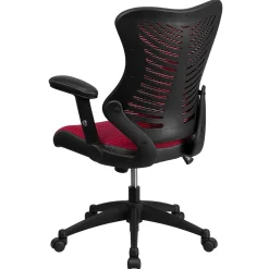 Flash Furniture Kale Ergonomic Mesh Swivel High Back Executive Office Chair, Burgundy (BLZP806BY)