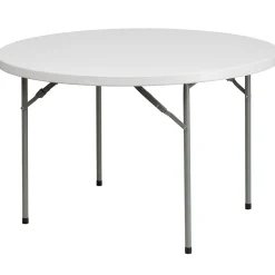 Flash Furniture Kathryn Folding Table, 48" x 48", Granite White (RB48R)