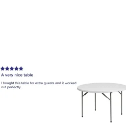 Flash Furniture Kathryn Folding Table, 48