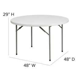 Flash Furniture Kathryn Folding Table, 48