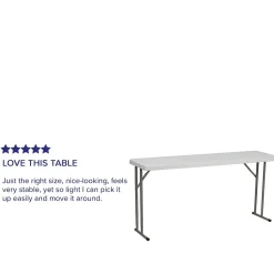 Flash Furniture Kathryn Folding Table, 60
