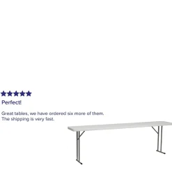 Flash Furniture Kathryn Folding Table, 96