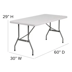 Flash Furniture Kathryn Folding Table, 60
