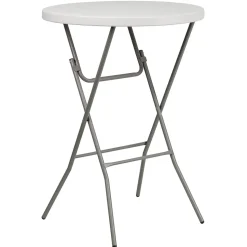 Flash Furniture Kathryn Folding Table, 31.5" x 31.5", Granite White (RB32RBARGW)