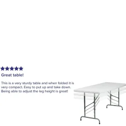 Flash Furniture Kathryn Folding Table, 72