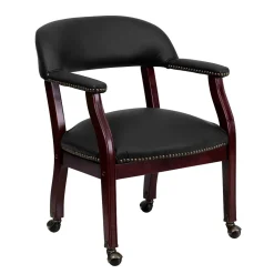 Flash Furniture Leather Conference Chair, Black (BZ100LFBKLEA)