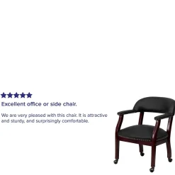 Flash Furniture Leather Conference Chair, Black (BZ100LFBKLEA)