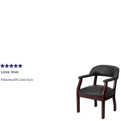 Flash Furniture Leather Conference Chair, Black (BZ105LFBKLEA)