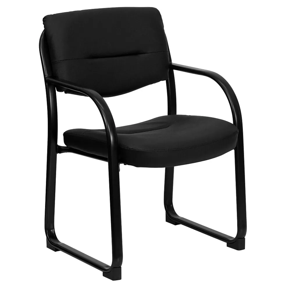 Flash Furniture LeatherSoft Executive Chair, Black (BT-510-LEA-BK-GG)