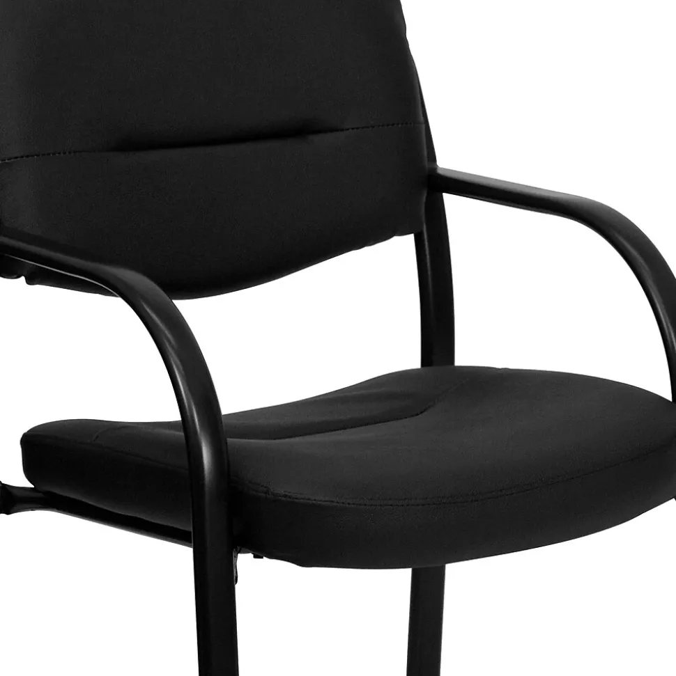 Flash Furniture LeatherSoft Executive Chair, Black (BT-510-LEA-BK-GG)