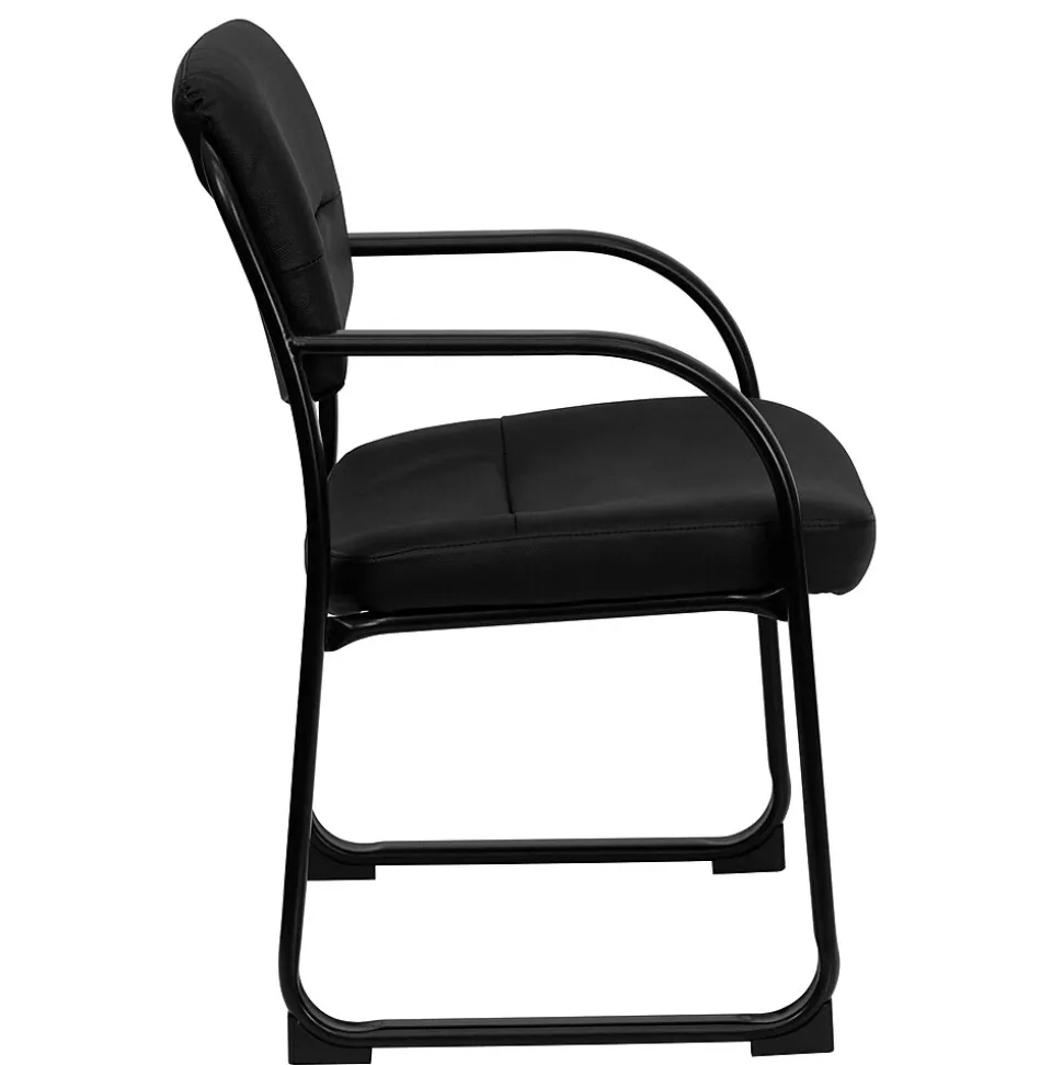 Flash Furniture LeatherSoft Executive Chair, Black (BT-510-LEA-BK-GG)