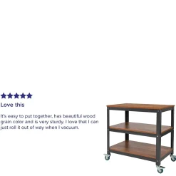 Flash Furniture Livingston Collection 3 Shelf 30