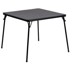 Flash Furniture Madelyn Folding Table, 33.5" x 33.5", Black (JB2)