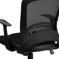 Flash Furniture Manny Ergonomic Mesh Swivel Mid-Back Task Office Chair, Black (HL0007)