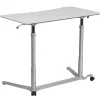 Flash Furniture Merritt 37"W Rectangular Adjustable Standing Computer Desk, Light Gray (NANIP61)